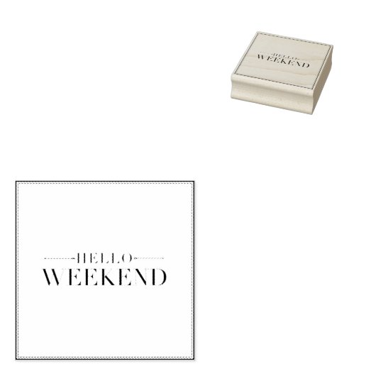 Tampons Encreurs Hello Weekend (Tamponné)