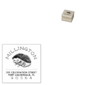 Tampons Encreurs Hérisson dessiné à la main Nom de famille Adresse  (Tamponné)