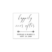 Tampons Encreurs Heureux toujours après | Typographie de mariage pe (Impression)