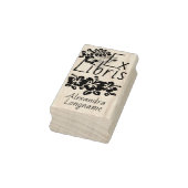 Tampons Encreurs Hibiscus coloré Ex Libris Plaque (Tampon)
