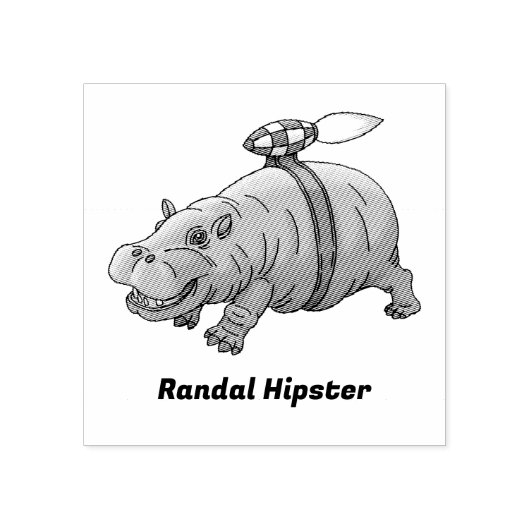 Tampons Encreurs Hippopotame Fusée (Impression)