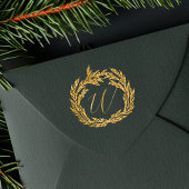 Tampons Encreurs Hiver Garland Wreath Calliage Monogramme Crest