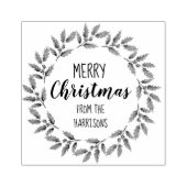 Tampons Encreurs Holly Berry Wreath Design (3) Art Stamp (Impression)