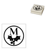 Tampons Encreurs Holly et Berries Noël Monogramme (Tamponné)