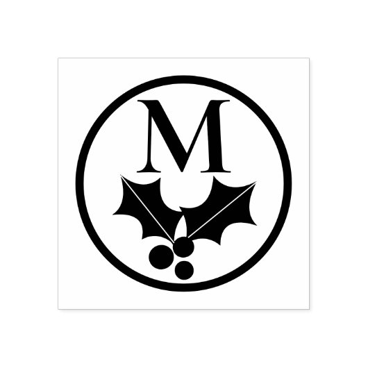 Tampons Encreurs Holly et Berries Noël Monogramme (Impression)