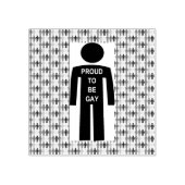 Tampons Encreurs Hommes gays LGBTQ Silhouette et arc-en-ciel (Impression)