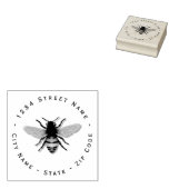 Tampons Encreurs Honey Bee Adresse de retour Timbre en caoutchouc (Tamponné)