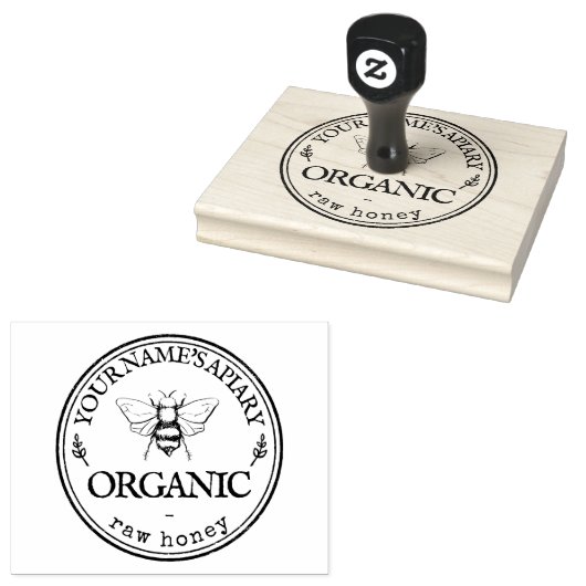 Tampons Encreurs Honey Bee Logo Personnalisé Timbre En Caoutchouc P (Tamponné)