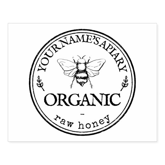 Tampons Encreurs Honey Bee Logo Personnalisé Timbre En Caoutchouc P (Impression)