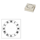 Tampons Encreurs Horloge face avec chiffres romains Timbre en caout (Tamponné)