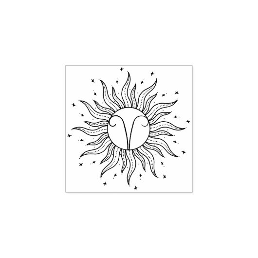 Tampons Encreurs Horoscope Soleil Bélier (Impression)