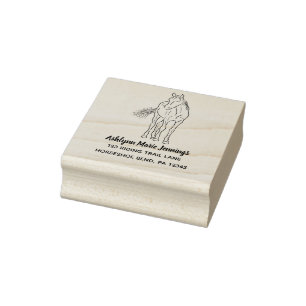 Tampons Encreurs Horse Lovers Carré Adresse de retour