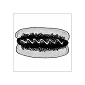 Tampons Encreurs Hot Dog Hotdog Mustard Relish Bun Restauration rap (Impression)