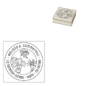 Tampons Encreurs Houseplants Hobby Round Address (Tamponné)