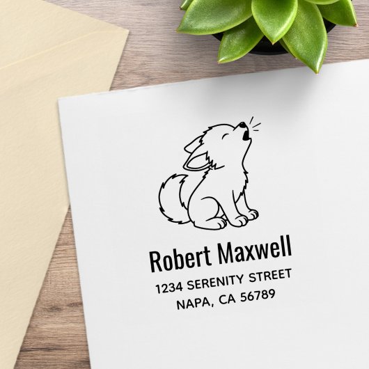 Tampons Encreurs Howling Wolf Pup Address