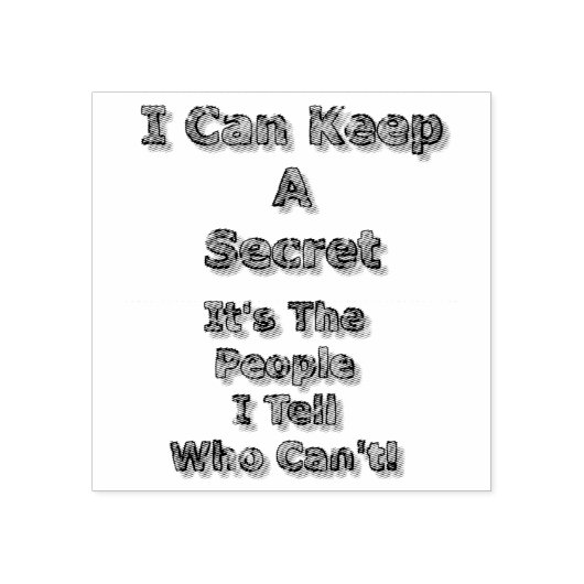 Tampons Encreurs I Can Keep A Secret (Impression)