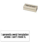 Tampons Encreurs I generally avoid temptation unless stamp (Tamponné)