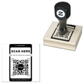 Tampons Encreurs Icône mobile code QR scannez-moi manuel de mainten (Tamponné)