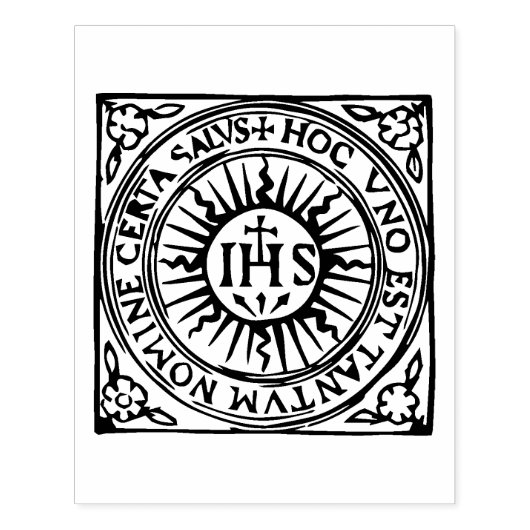Tampons Encreurs Ignace de Loyola, Timbre en caoutchouc Christogram (Impression)