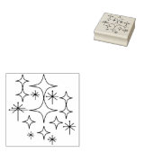 Tampons Encreurs Illustration atomique du milieu du siècle moderne  (Tamponné)