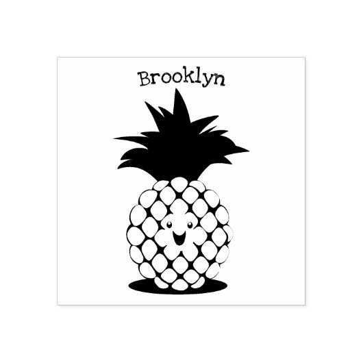 Tampons Encreurs Illustration d'ananas mignon (Impression)