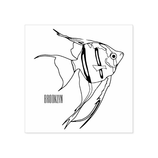 Tampons Encreurs Illustration d'angelfish (Impression)