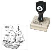 Tampons Encreurs Illustration de bateau pirate (Tamponné)