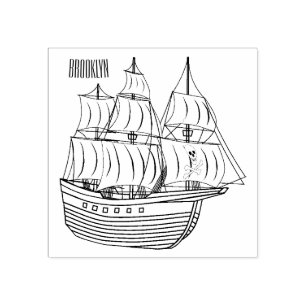 Tampons Encreurs Illustration de bateau pirate