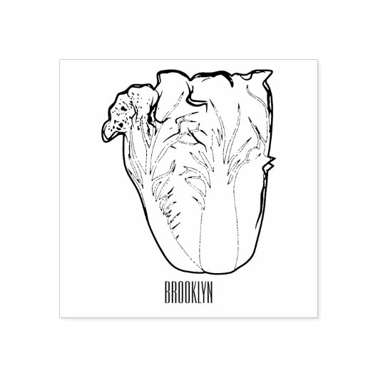Tampons Encreurs Illustration de chou chinois (Impression)
