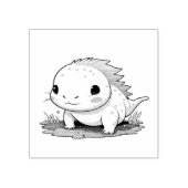 Tampons Encreurs Illustration de Cute Kawaii Axolotl (Impression)