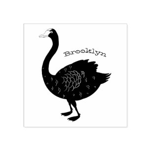 Tampons Encreurs Illustration de cygne noir