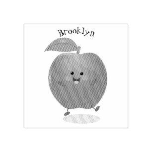 Tampons Encreurs Illustration de dessin animé sur la pomme de danse