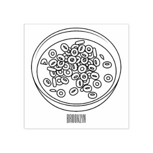 Tampons Encreurs Illustration de dessin sur les céréales