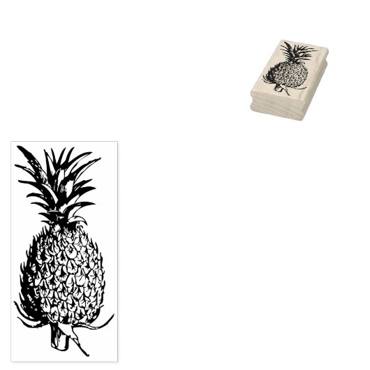 Tampons Encreurs Illustration de fruits d'art en ligne - Ananas (Tamponné)