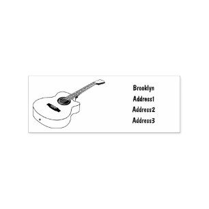 Tampons Encreurs Illustration de guitare acoustique