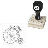 Tampons Encreurs Illustration de la bande dessinée de vélo à grande (Tamponné)