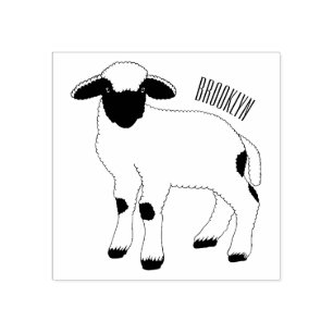 Tampons Encreurs Illustration de la caricature de mouton Valais Bla