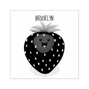 Tampons Encreurs Illustration de la fraise Cute kawaii