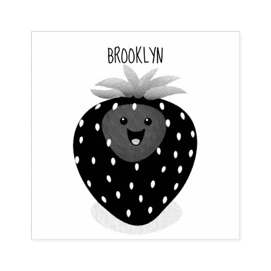 Tampons Encreurs Illustration de la fraise Cute kawaii (Impression)