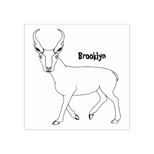 Tampons Encreurs Illustration de l'antilope Pronghorn