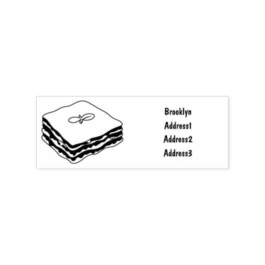 Tampons Encreurs Illustration de Lasagna (Impression)