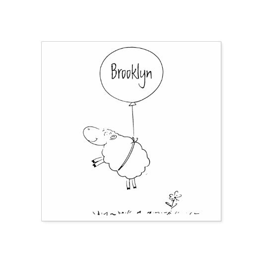 Tampons Encreurs Illustration de l'humour en ballons de mouton mign (Impression)