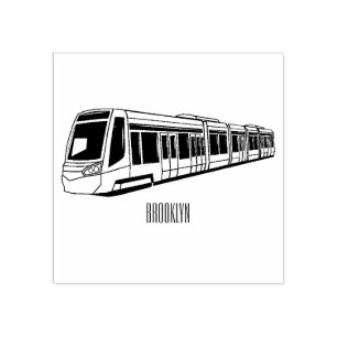 Tampons Encreurs Illustration de locomotive électrique