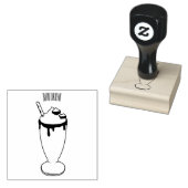 Tampons Encreurs Illustration de milk-shake au chocolat (Tamponné)