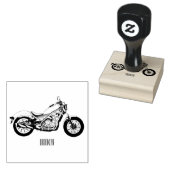 Tampons Encreurs Illustration de moto Cruiser (Tamponné)