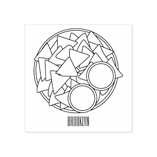 Tampons Encreurs Illustration de Nachos (Impression)