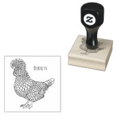 Tampons Encreurs Illustration de poulet à la polis chamois (Tamponné)
