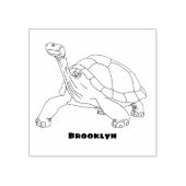 Tampons Encreurs Illustration de tortue terrestre des Galapagos (Impression)