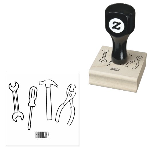 Tampons Encreurs Illustration des outils de menuiserie (Tamponné)