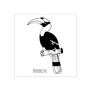 Tampons Encreurs Illustration d'oiseau de grande corneille